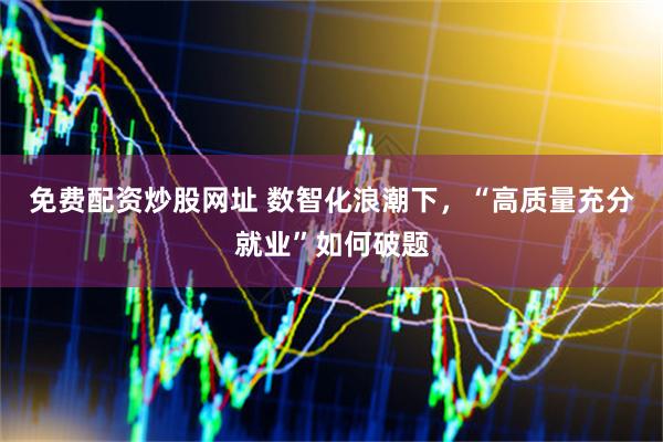 免费配资炒股网址 数智化浪潮下，“高质量充分就业”如何破题